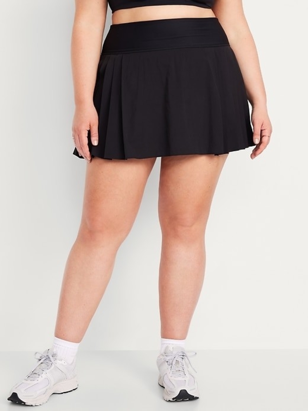 Women’s Black Active Pleated Skort
